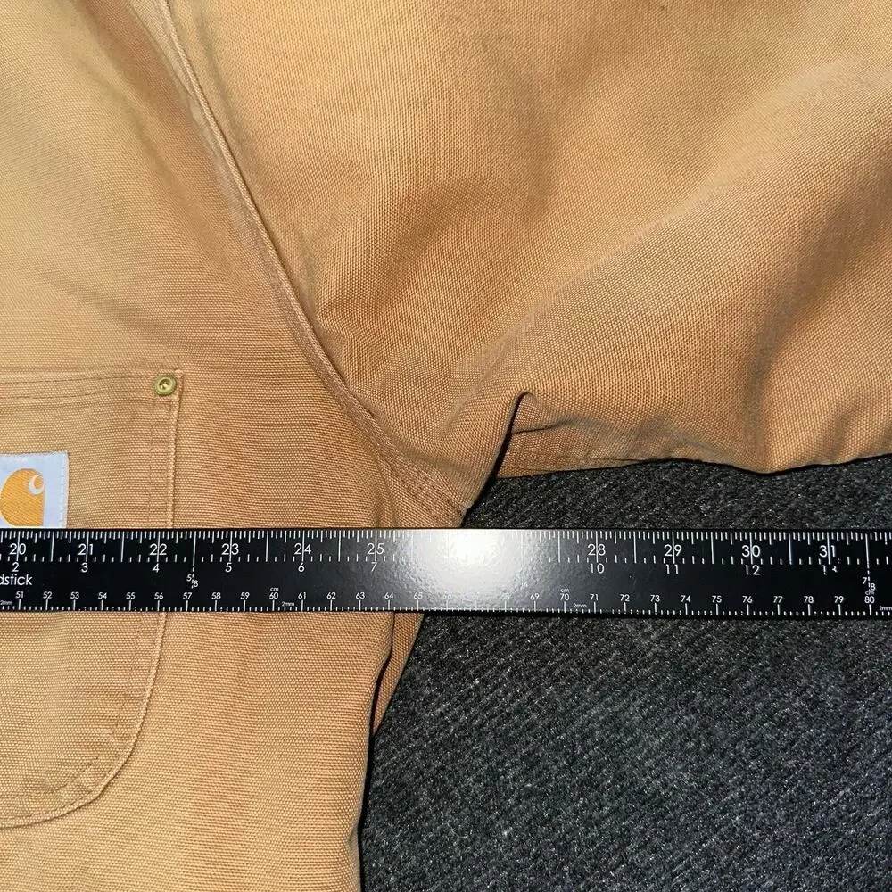Vintage Carhartt Blanket Lined Duck Chore Coat Jacket Men's XL Brown 6BLJ C01